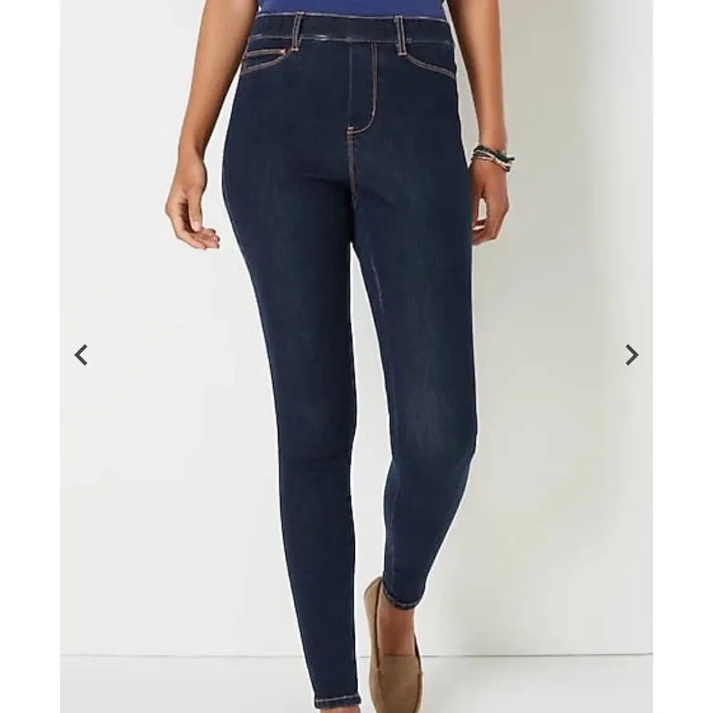 J.Jill Perfect Pull-On Ankle Jeggings Great Lakes Wash S NWT‎ in packaging